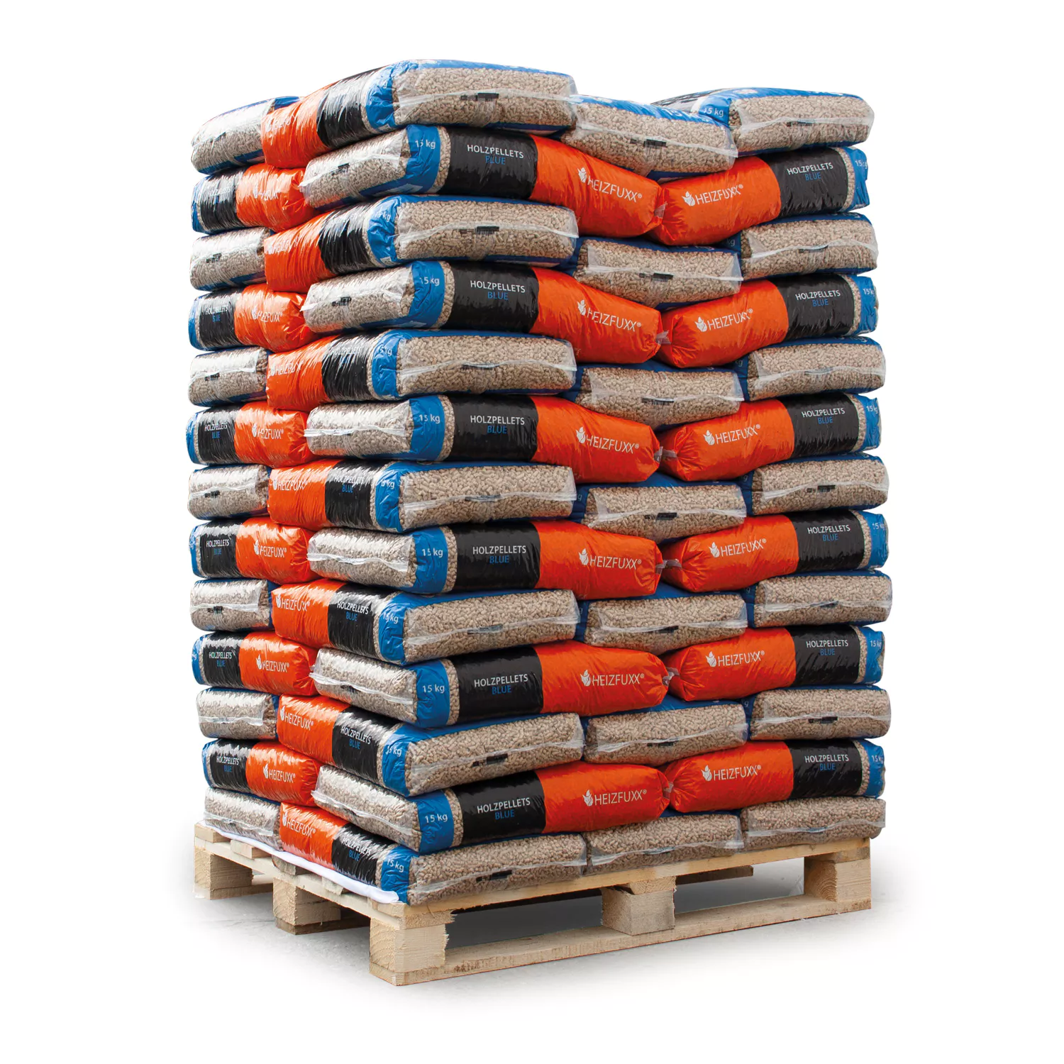 Heizfuxx Pellets Blauw 6mm ENplus A1 65 Zakken 15KG Per zak