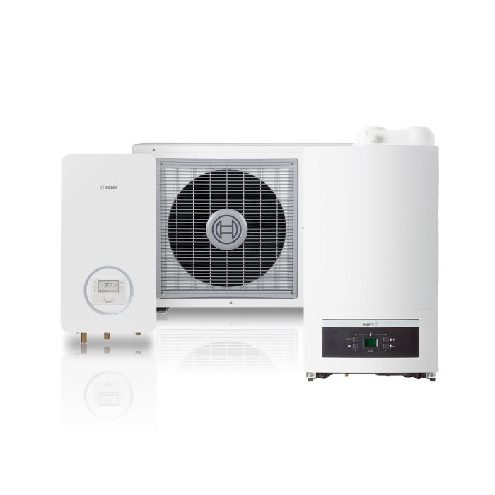 Nefit Bosch Compress 3400i 4kW warmtepomp met Nefit ProLine NxT HRC24 CW4