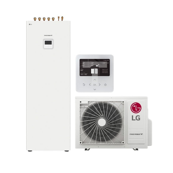 LG 6kW Therma V R32 Split IWT Luchtwaterwarmtepomp met 200L tank