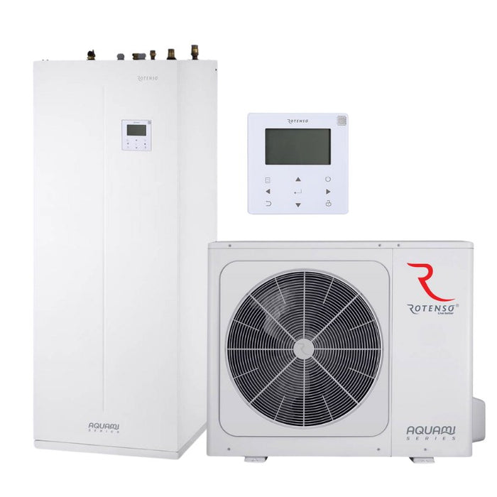 Rotenso 8kW Aquami All in Split Lucht-Water Warmtepomp met 190L Tank